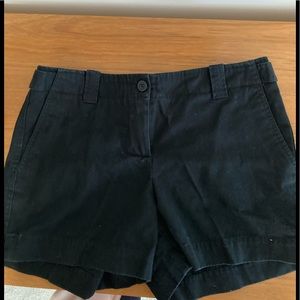 Black cotton shorts. Size 6